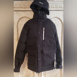 Holden Men's Dark Puffer Jacket with Hood